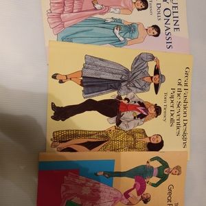 9 Paper doll books